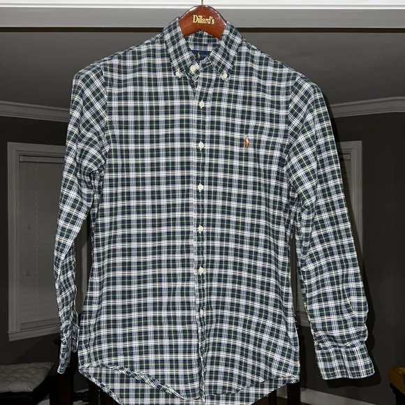 Ralph Lauren Classic Fit Long Sleeve Button Down Shirt Men's XL cotton blue type Vintage Second Hand